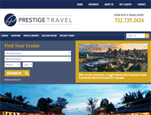 Tablet Screenshot of prestigetravelae.com